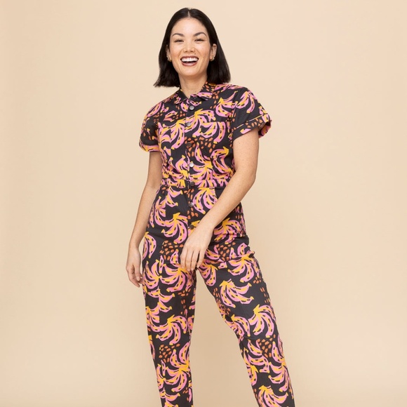 Mixed by Nasrin Pants - Pink 'Nana Jumpsuit
